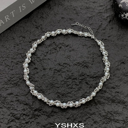 Accessories Wrapped Pearl Choker Necklace