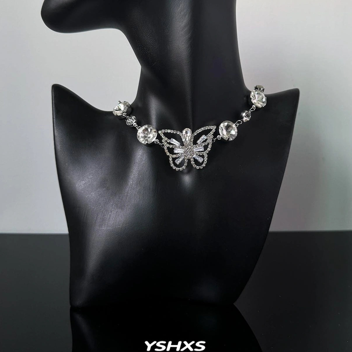 Accessories Y2K Crystal Butterfly Necklace