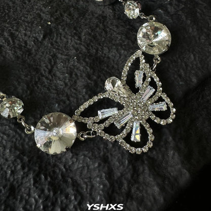 Accessories Y2K Crystal Butterfly Necklace