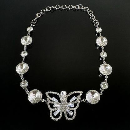 Accessories Y2K Crystal Butterfly Necklace