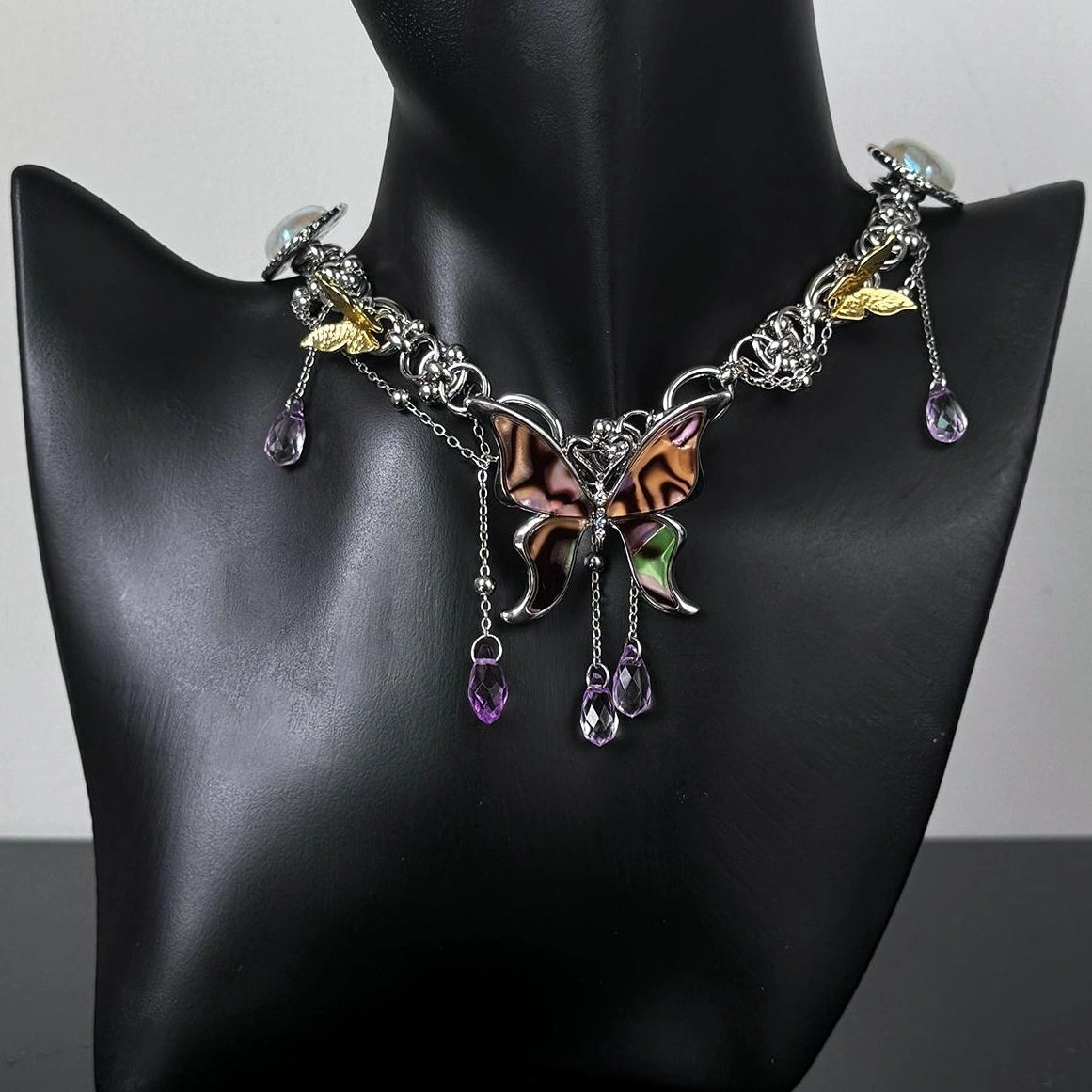 Accessories Y2K Punk Butterfly Choker With Fringe