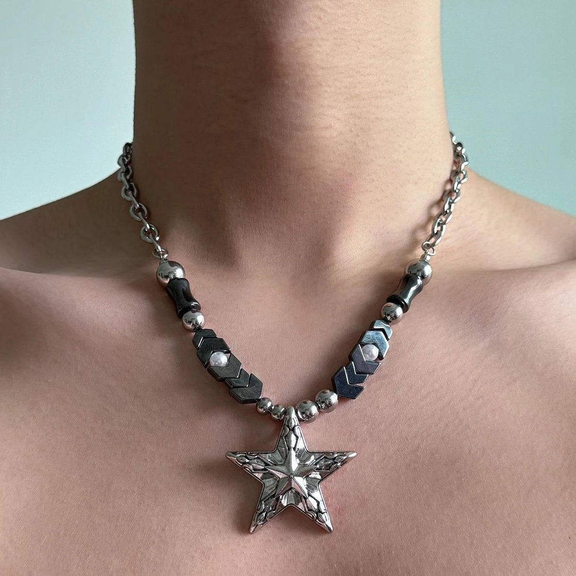 Accessories Y2K Punk Gothic Titanium Steel Choker Necklace