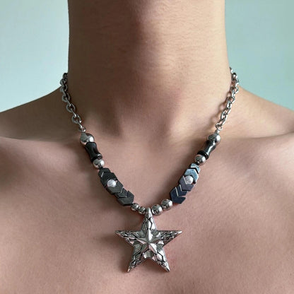 Accessories Y2K Punk Gothic Titanium Steel Choker Necklace