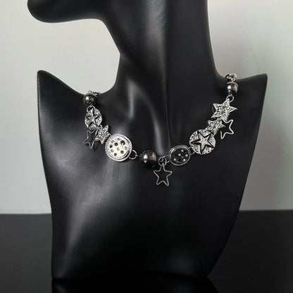 Accessories Y2k Punk Star Alloy Choker Necklace