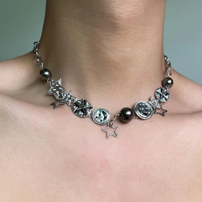 Accessories Y2k Punk Star Alloy Choker Necklace
