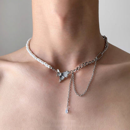 Accessories_Zircon_Fringe_Pearl_Choker_Necklace_MISSTT