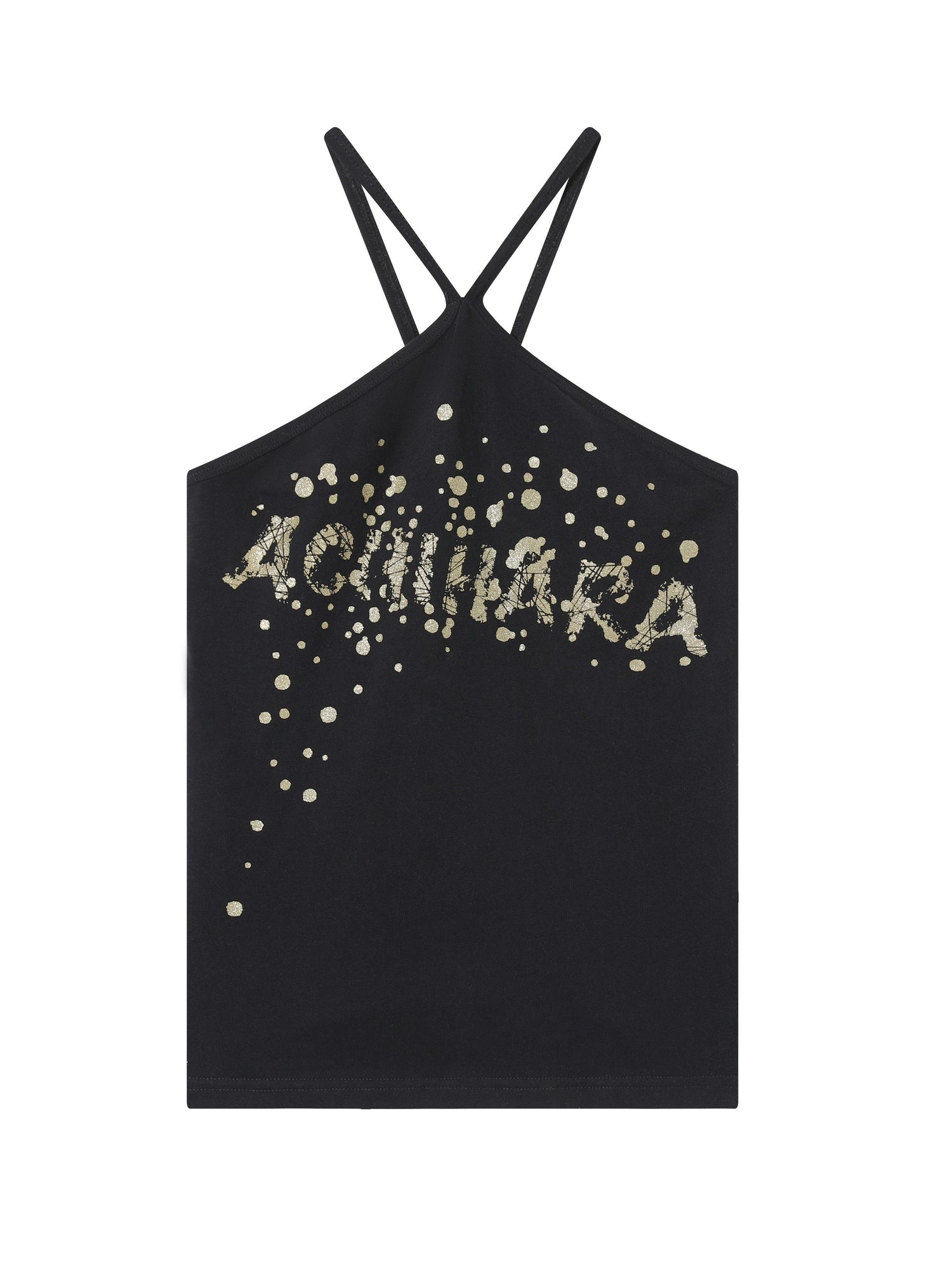 Achihara Bangkok Beach Hot Stamping WomenS Sleeveless Top Can Be Worn Both Inside And Outside  Paired With Autumn Winter Hanging Neck Camisole Vest 11