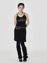 Achihara Brittany Becky Strap WomenS 2024 New Autumn Winter Black Grey Tank Top 34