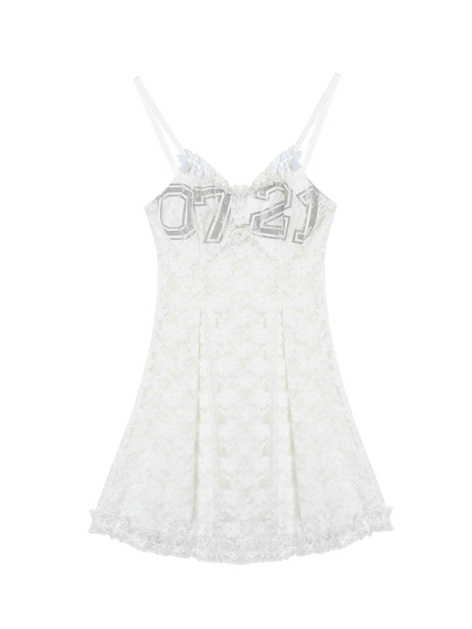 Achihara Brittany Chunhe Lace Strap Summer White Strap Dress 7