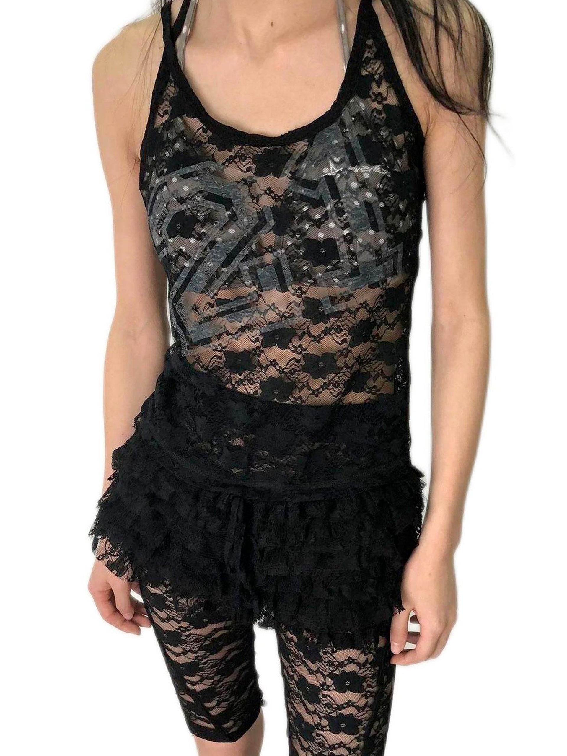 Achihara Brittany Chunhe Lace Tank Top Strap Summer 2024 New Thin For Women 20