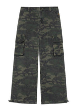 Achihara Cargo Pants Camouflage Pants Retro Wide Leg Casual Work 7