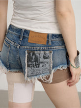 Achihara Edge Tassel Pants 2024 New Summer And Autumn Short Casual Sports Triangle Denim Shorts 23