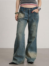 Achihara Emotional Denim Pants Floor Length Casual Distressed Autumn And Winter Slim Fit Micro Flared Jeans 26