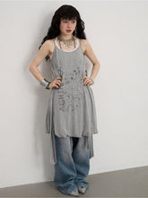 Achihara Emotional Parachute Tank Top  Sleeveless Skirt  Summer And Autumn  Inner Outer Belt  Suspender Dress 21