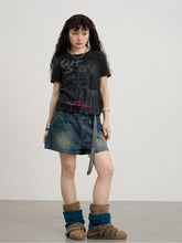 Achihara Island Play Control Hot Pants Summer Autumn 2024 New Casual Denim Split Line Shorts 21