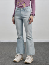 Achihara Pants Wide Leg Casual Flared Autumn And Winter 2024 New Light Blue Denim Seven Inch Micro For Women 30