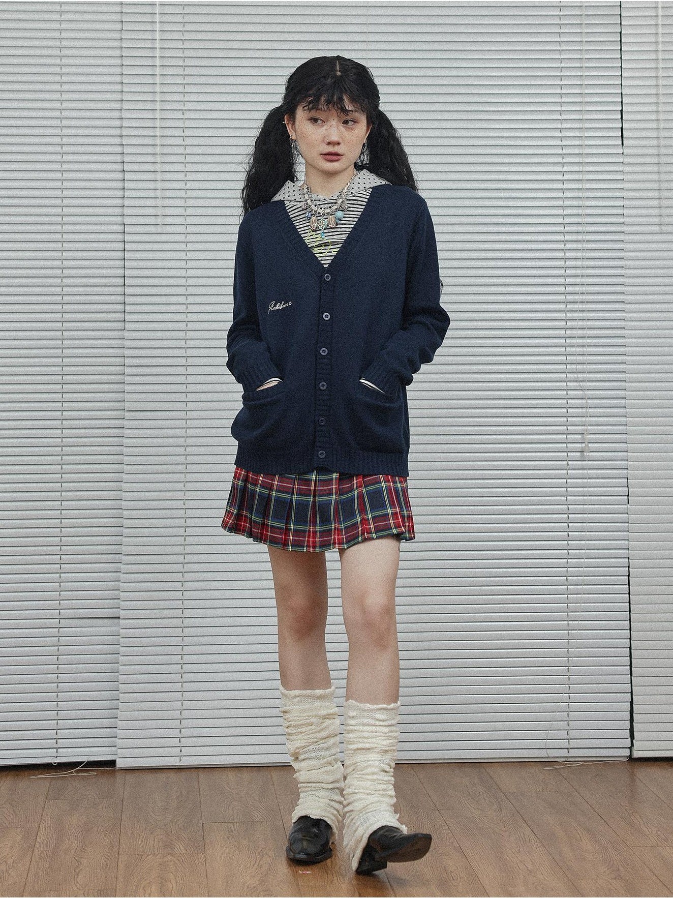 Achihara Skirt A Line Plaid 2024 New Winter Pleated Short Private Order Uniforms Half 22