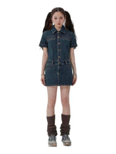 Achihara Skirt Short Early Autumn 2024 WomenS New Style French Spicy Girl High End Sleeved Denim Dress 20