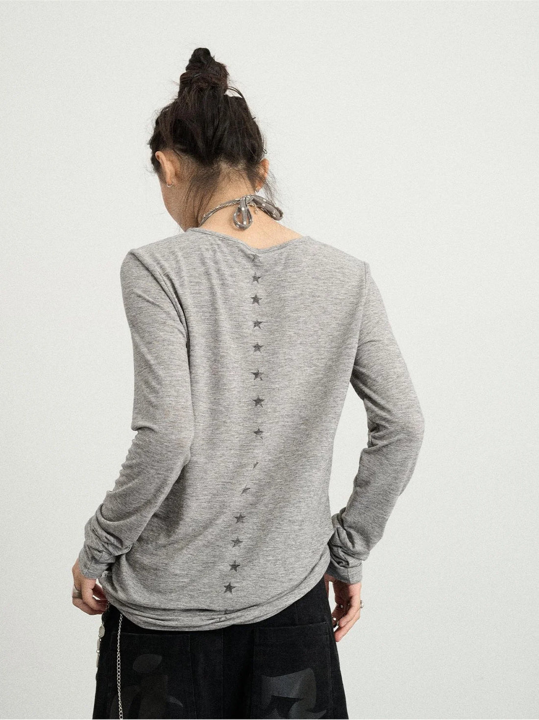 Letter Long-Sleeved T-Shirt