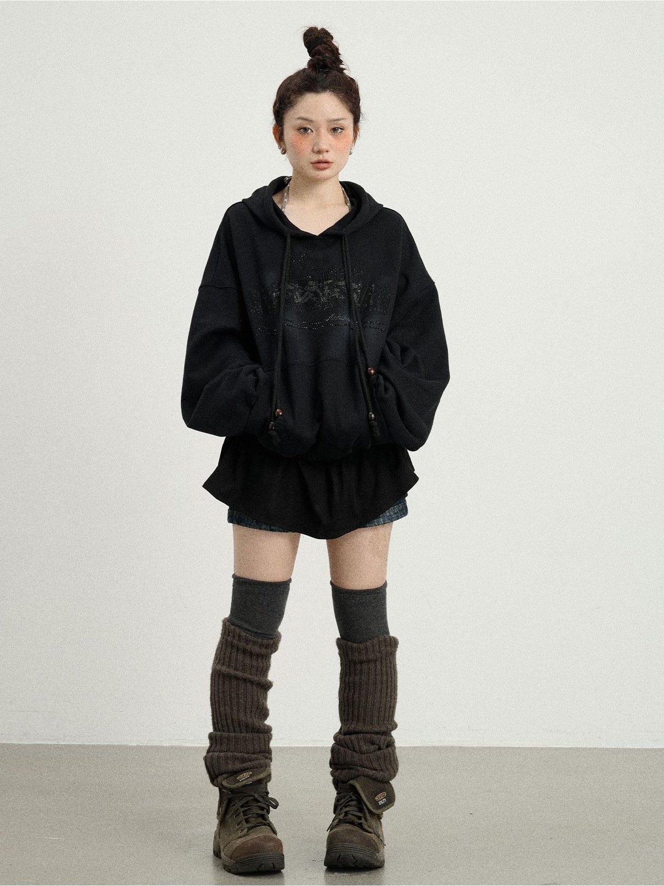 Achihara Top Hooded Can Be Worn As A Base For Both Inside And Outside  Will Paired With The 2024 New Winter Daytime Fireworks Hot Stamping Hoodie 26