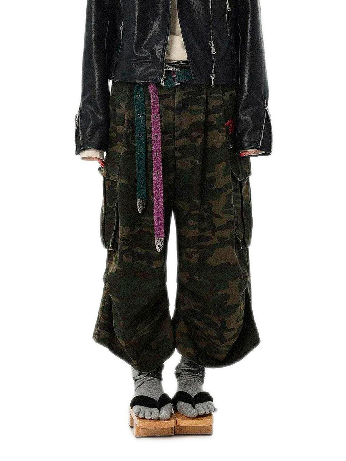 Achihara Weird Aesthetic Pants Camouflage Cropped Pants  Casual Wide Leg Autumn Winter Work Summer Autumn 20