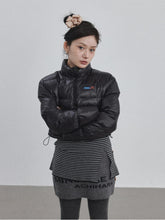 Achihara Winter Bicycle Cotton Coat 2024 New Bright Color Thick Short Bread Coat Jacket 44