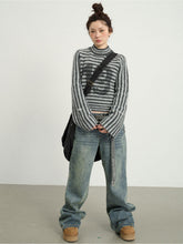 Achihara Winter Dada Striped Sweater Can Be Worn As An Outerwear For WomenS Clothing 2024 New Knitted Base Sweater 23