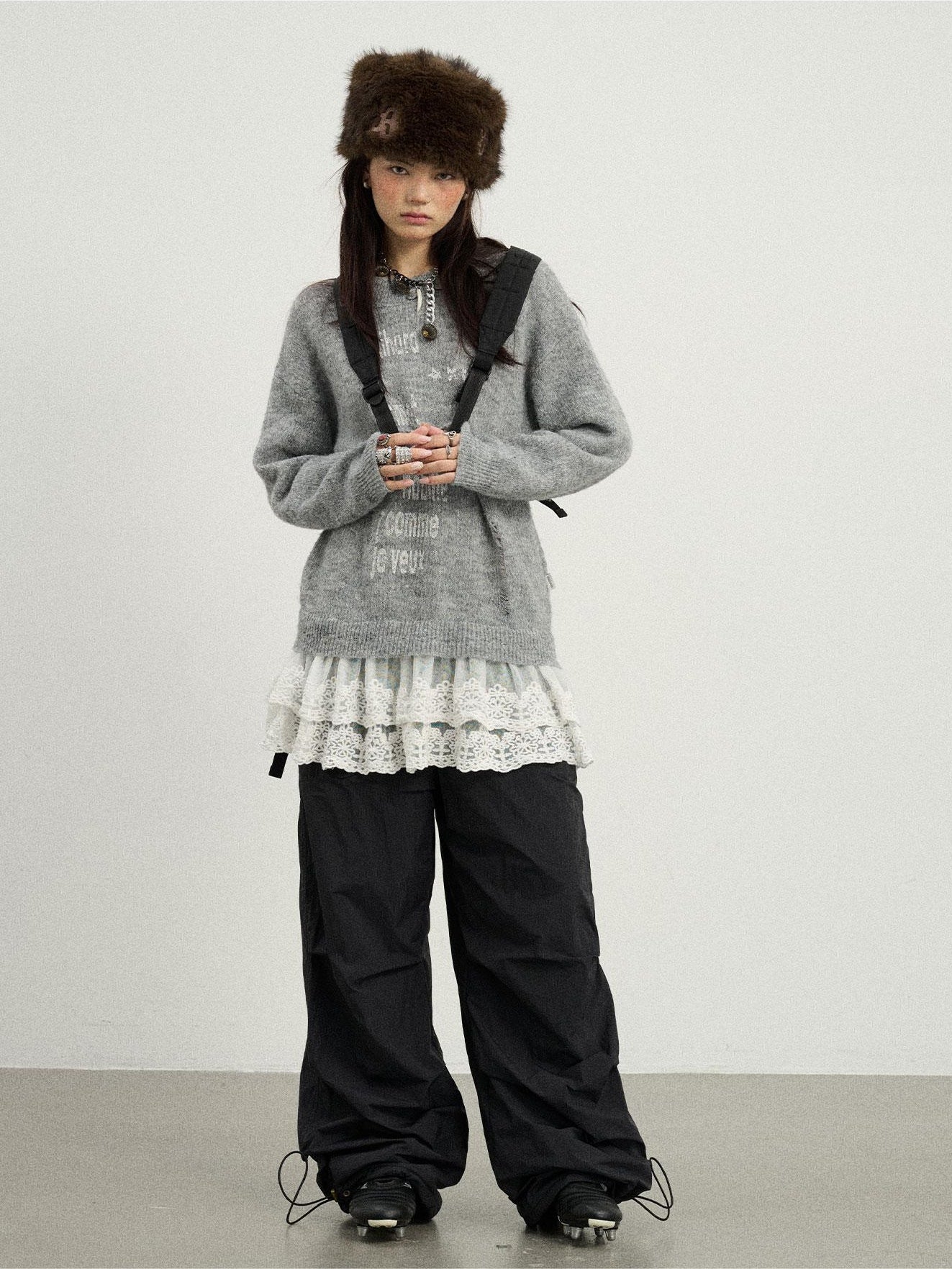 Achihara Winter Dear Good Sweater Winter 2024 New Item Can Be Worn Inside And Outside Knitted Sweater 24