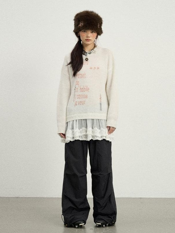 Achihara Winter Dear Good Sweater Winter 2024 New Item Can Be Worn Inside And Outside Knitted Sweater 3