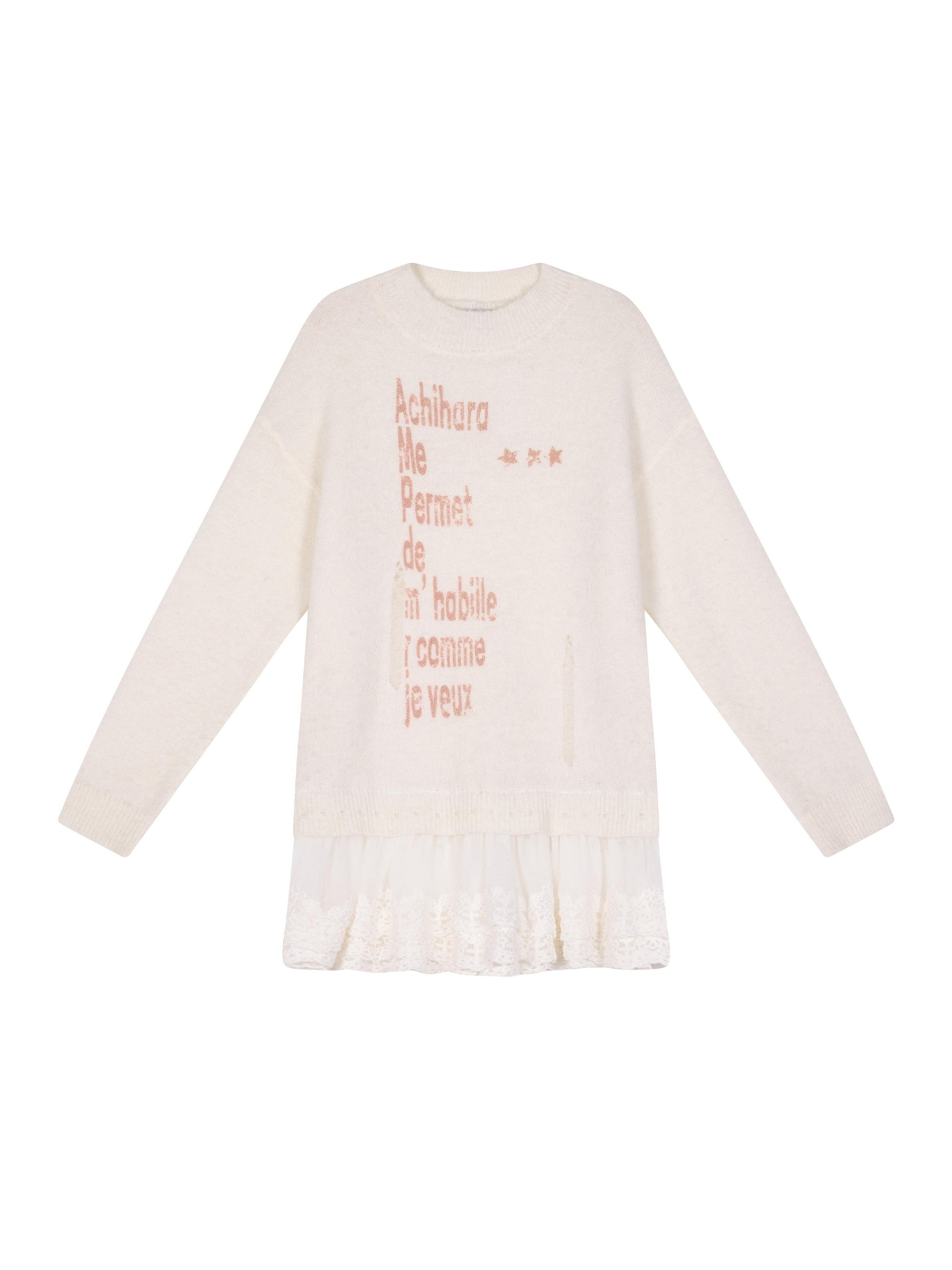 Achihara Winter Dear Good Sweater Winter 2024 New Item Can Be Worn Inside And Outside Knitted Sweater 8