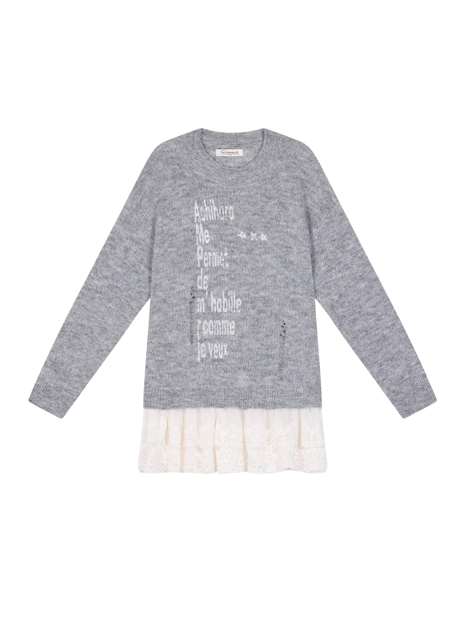 Achihara Winter Dear Good Sweater Winter 2024 New Item Can Be Worn Inside And Outside Knitted Sweater 9