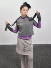 Achihara WomenS Black Gray 2024 New Top Can Be Worn Both Inside And Outside  With A Spider Hot Stamping Short Sleeved Cardigan As The Base 34