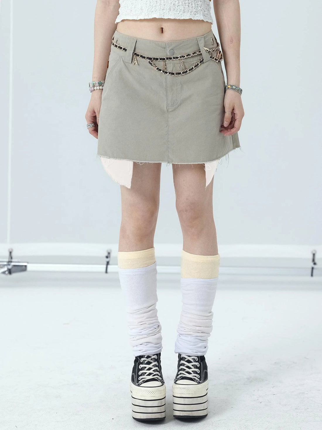 90s Denim A-Line Skirt For Women