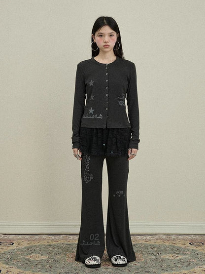 Achihara Breton Rabbit Knit Top