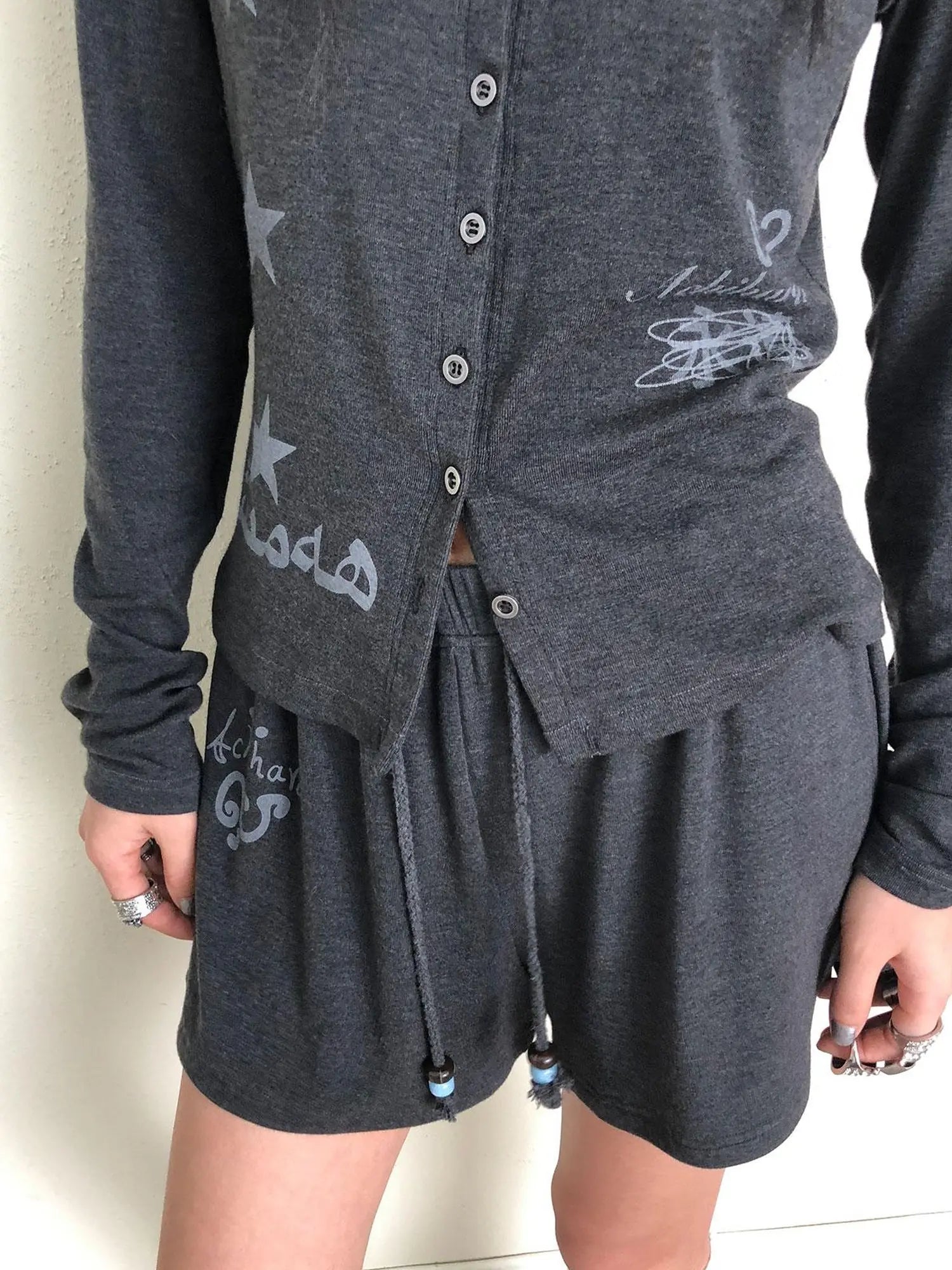 Achihara Breton Rabbit Knit Top