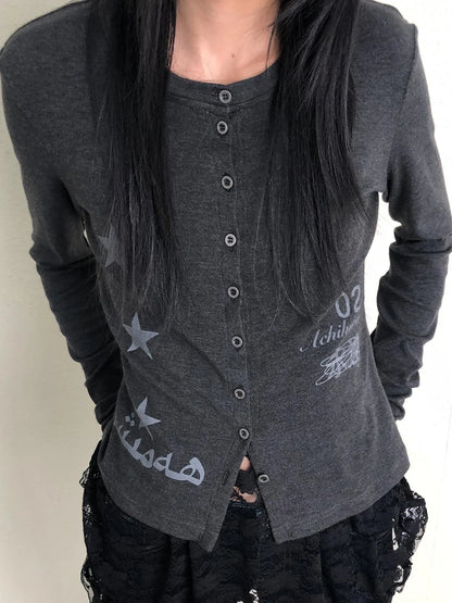 Achihara Breton Rabbit Knit Top