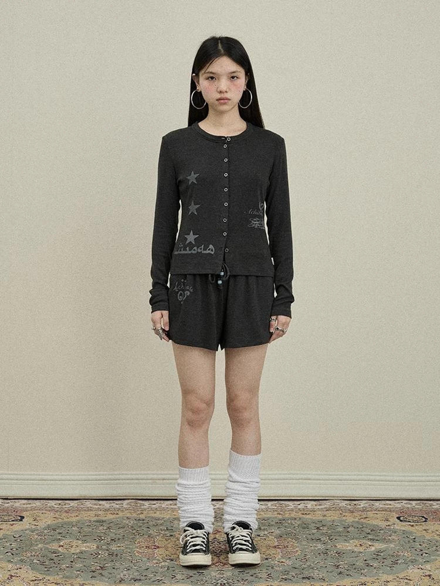 Achihara Breton Rabbit Knit Top