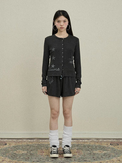 Achihara Breton Rabbit Knit Top