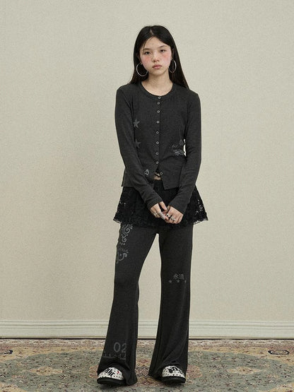 Achihara Breton Rabbit Knit Top