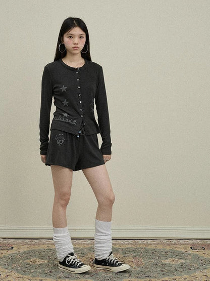 Achihara Breton Rabbit Knit Top