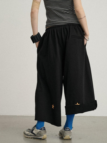 Achihara Achihara Distressed Hem Cargo Joggers
