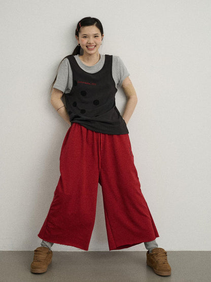 Achihara Achihara Distressed Hem Cargo Joggers