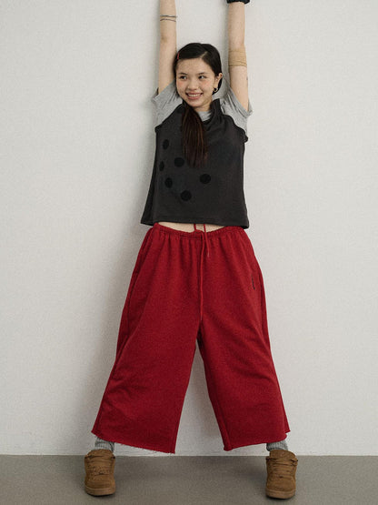 Achihara Achihara Distressed Hem Cargo Joggers