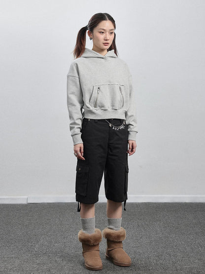 Achihara Achihara Hooded Zip Up Sweatshirt &amp; Skirt Set