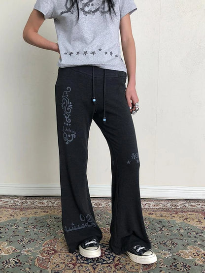 Achihara Rabbit Fit Flared Trousers