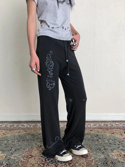 Achihara Rabbit Fit Flared Trousers