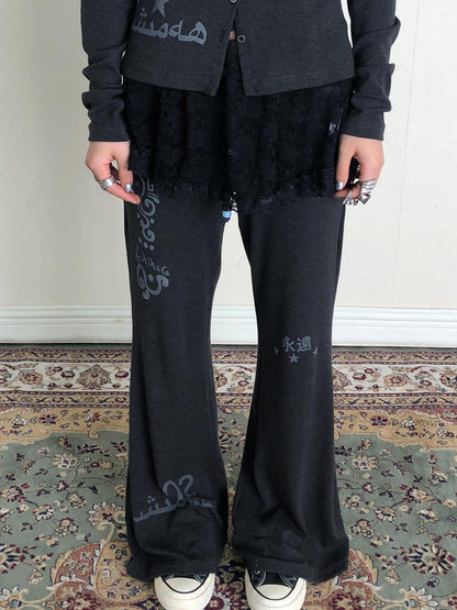 Update Achihara Achihara Rabbit Fit Flared Trousers