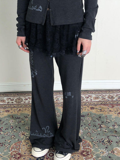 Update Achihara Achihara Rabbit Fit Flared Trousers