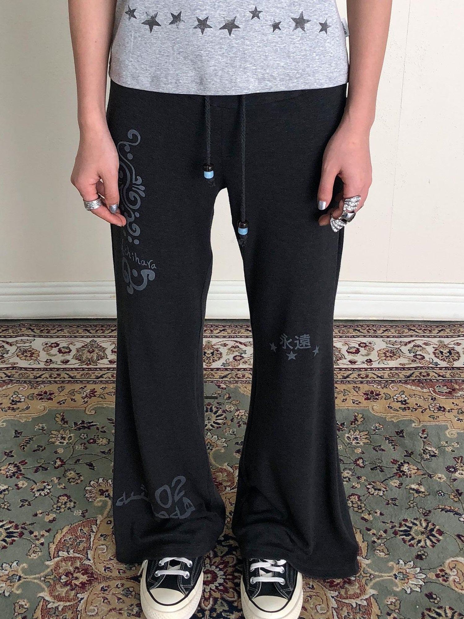 Update Achihara Achihara Rabbit Fit Flared Trousers
