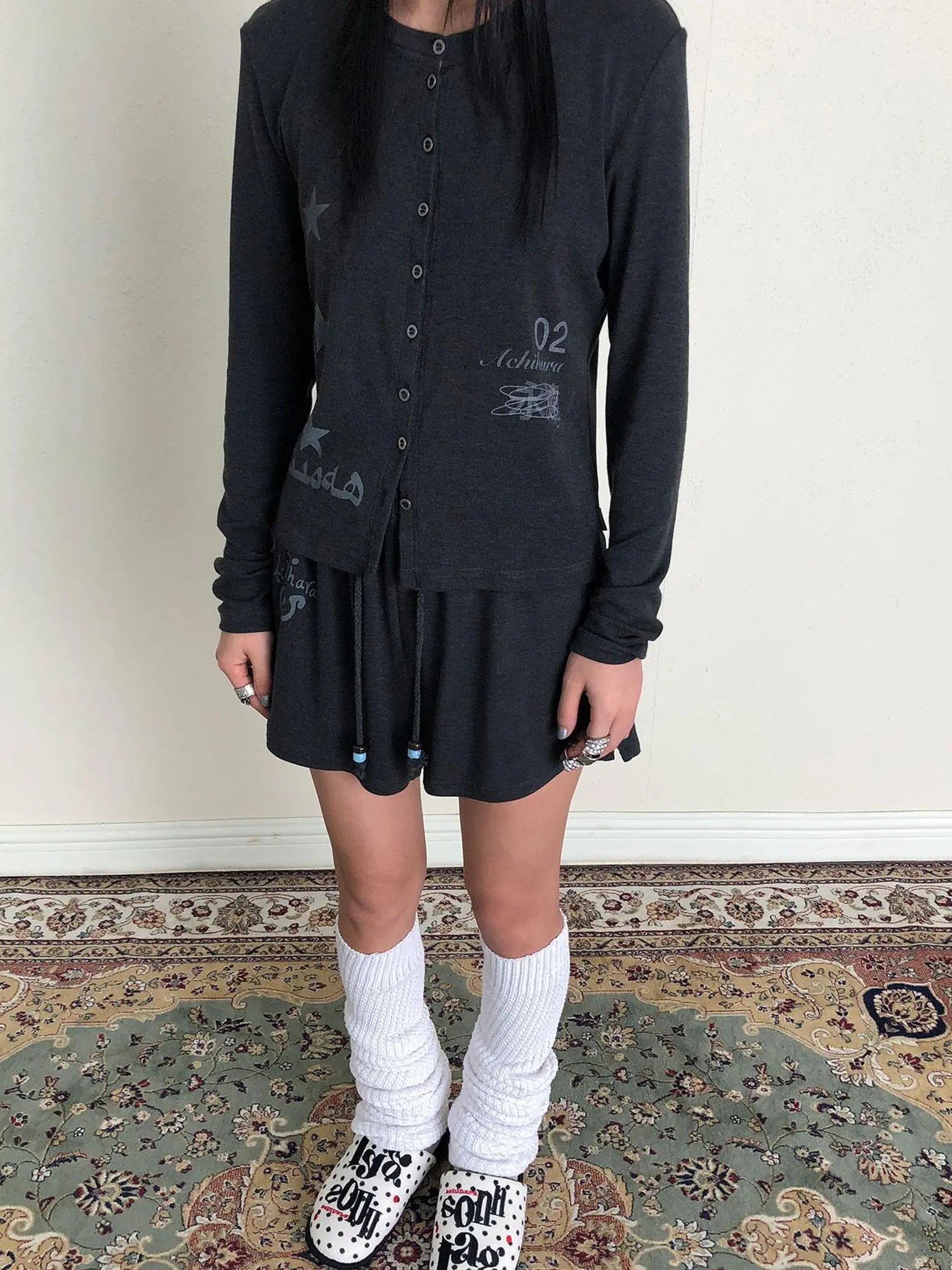 Achihara Rabbit Shorts 2025 Early Autumn Anti Peep Lined Shorts